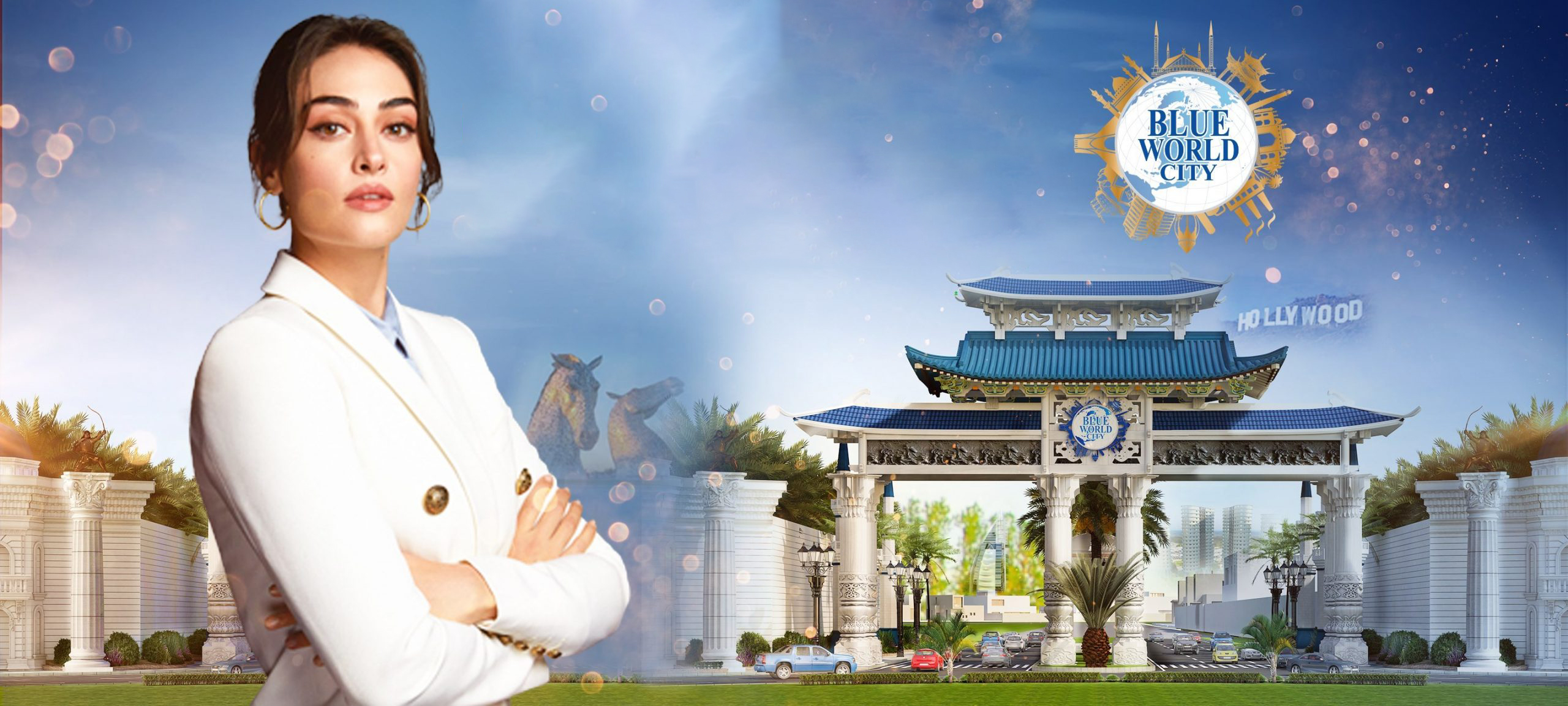 Blue World City Website Banner